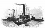 1850: De Britse Goliath legt de eerste onderzeese kabel tussen Dover en Cap Griz-Nez. (bron: wikimedia)