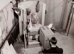 Proefuitzending van televisie bij het NatLab, 1950 (bron: www.vpro.nl)